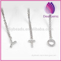 christmas gift 925 sterling silver necklace with english letter pendent&charm